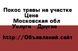 Покос травы на участке › Цена ­ 350 - Московская обл. Услуги » Другие   